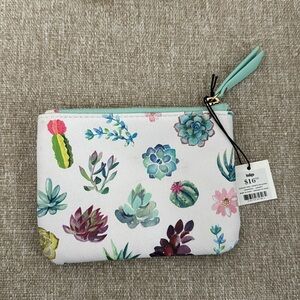 Indigo cactus succulent pouch - NWT 💸🪴